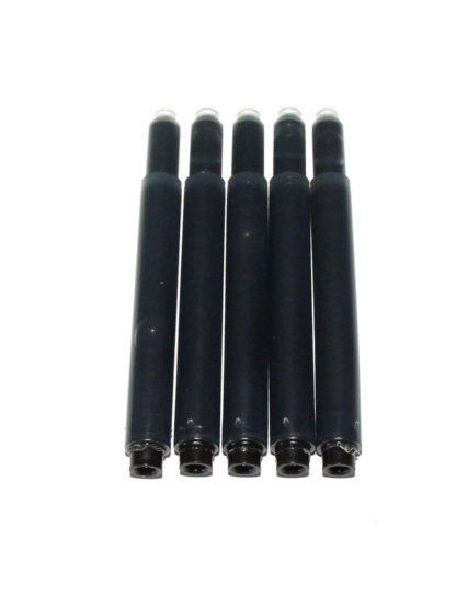 Pack of 5 Deluxe Ink Cartridges For Lamy Fountain Pens (Black)