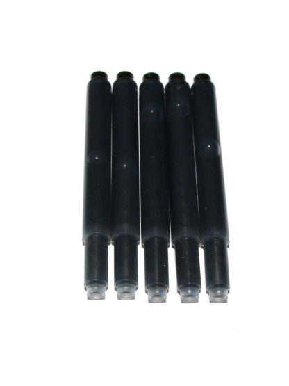 Pack of 5 Deluxe Ink Cartridges For Olympia Fountain Pens (Black)